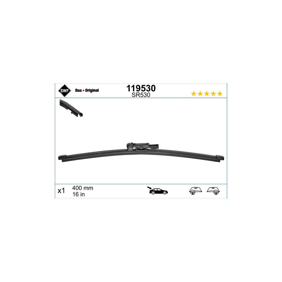 Swf Visioflex Rear 119530 Wiper Blade | Duco Car Parts UK Car Parts