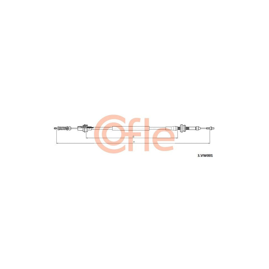 COFLE 3.VK001 Throttle Cable | Duco Car Parts UK Car Parts