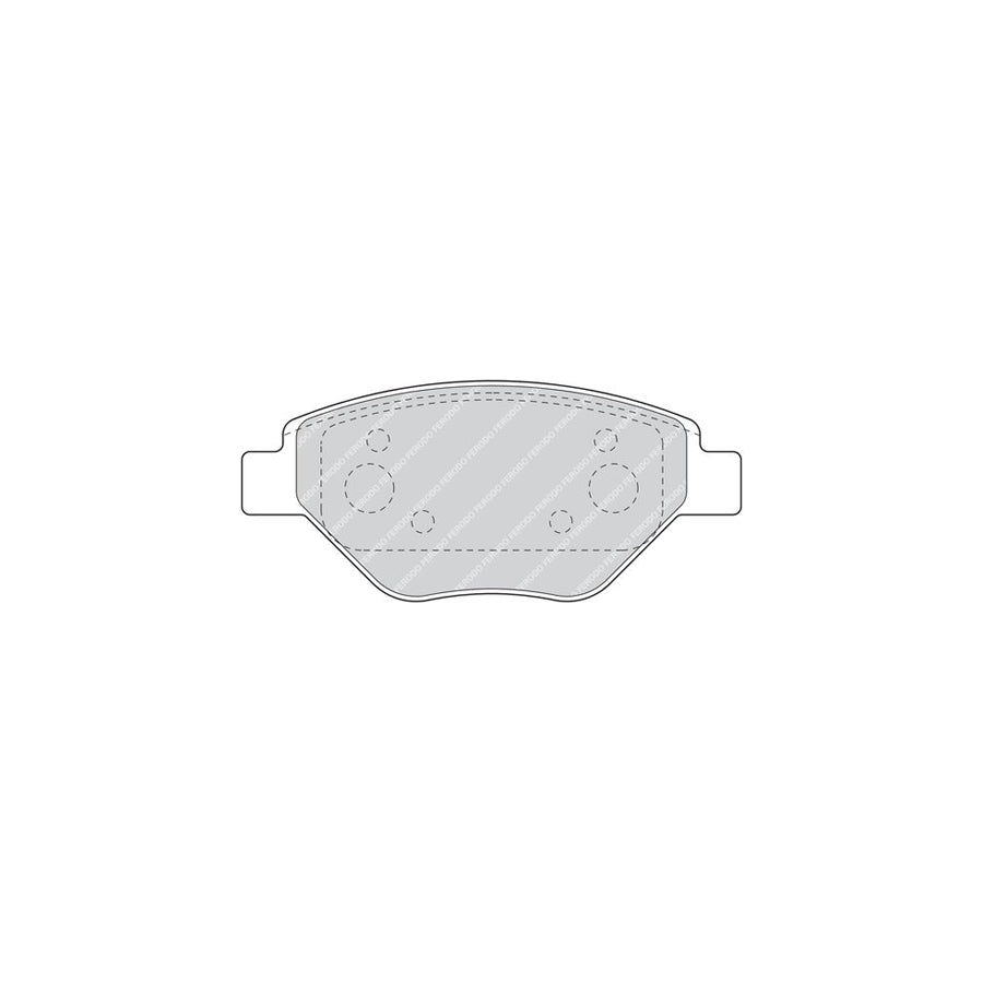 Ferodo Premier Fdb1409 Brake Pad Set For Renault Megane Not Prepared For Wear Indicator With Accessories