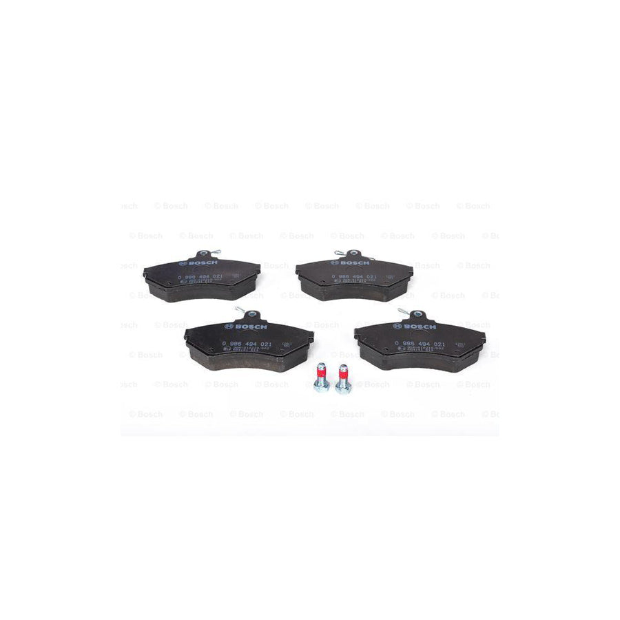 Bosch 0986494021 Brake Pad Set With Anti Squeak Plate BP267