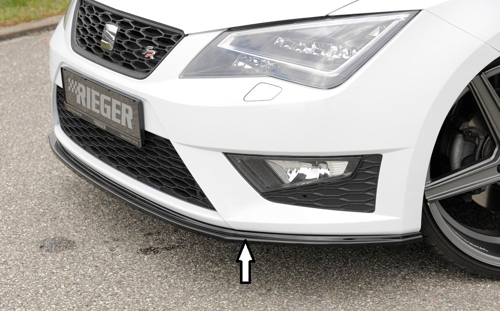 Rieger 00088105 SEAT 5F Front Splitter (Leon FR & Leon Cupra)