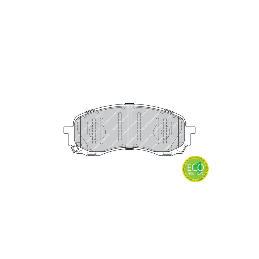 Ferodo Premier Eco Friction Fdb1863 Brake Pad Set For Subaru Impreza With Acoustic Wear Warning With Piston Clip With Accessories