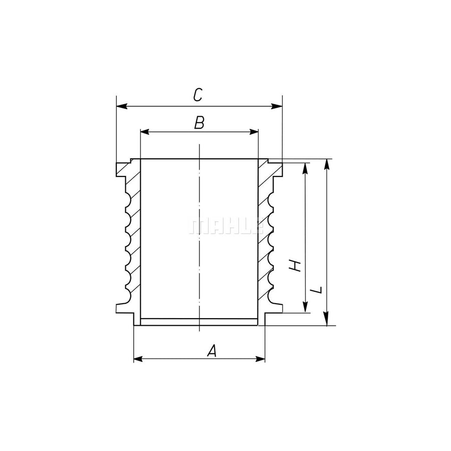 MAHLE ORIGINAL 007 WV 44 00 Cylinder Sleeve 82,6mm