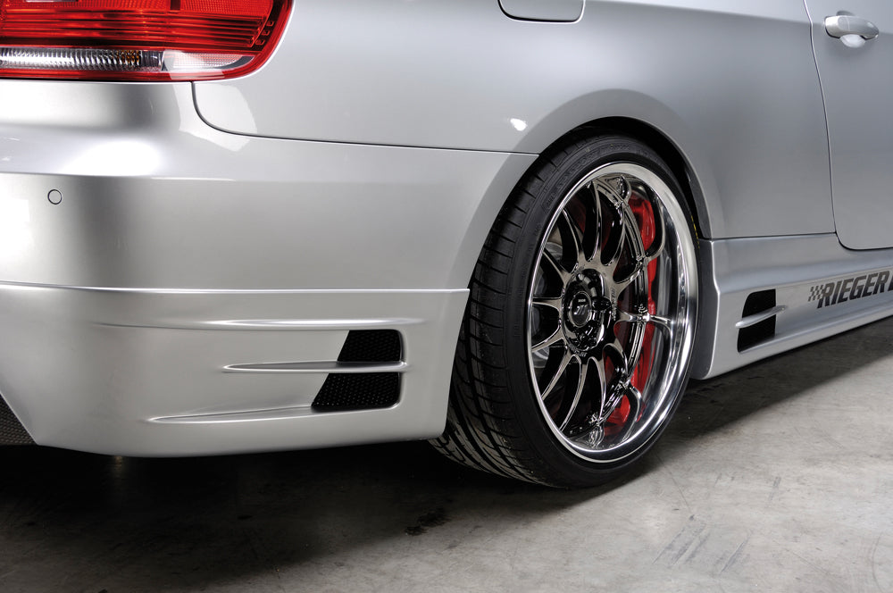 Rieger 00099568 BMW 3 Series E92 E93 Rear Diffuser for Twin Tailpipe Left & Right - Carbon-Look