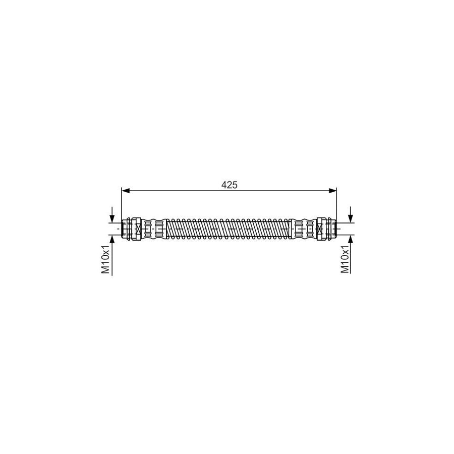 BOSCH 1 987 476 330 Brake Hose 400Mm M10X1