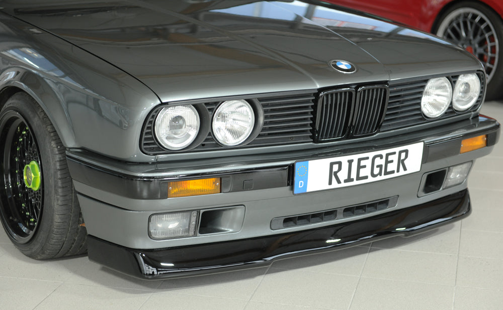 Rieger 00088270 BMW 3 Series E30 Front Splitter - Glossy Black