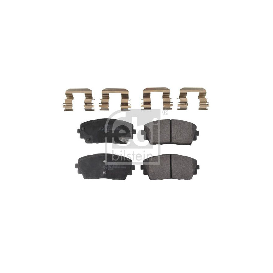 Febi Bilstein 116312 Brake Pad Set For Kia Picanto Front Axle With Acoustic Wear Warning With Attachment Material
