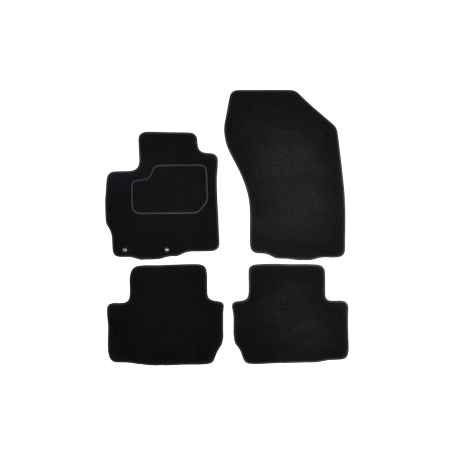 MAMMOOTH Tailored A041 CIT195 PRM 01 Floor mat set for CITRO??? C-Crosser Off-Road Textile, Front and Rear, Quantity: 4, Black