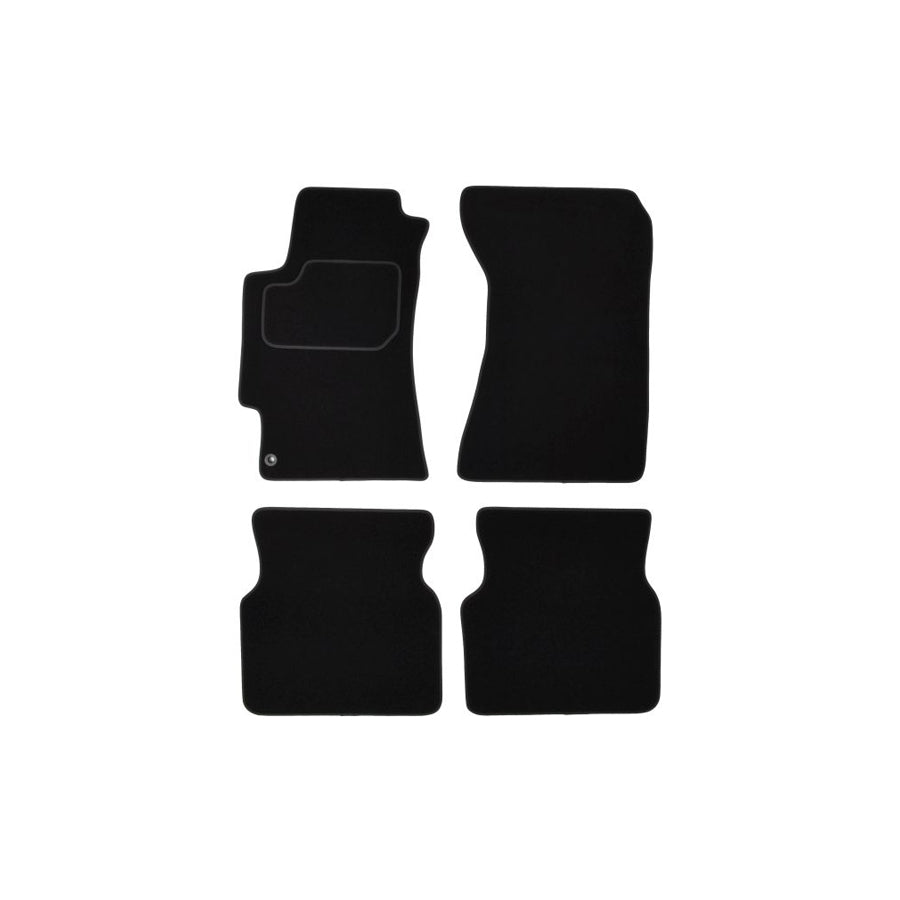 MAMMOOTH A041 SUB45 PRM 01 Floor mat set for SUBARU Impreza II Saloon (GD) Textile, Front and Rear, Quantity: 4, Black