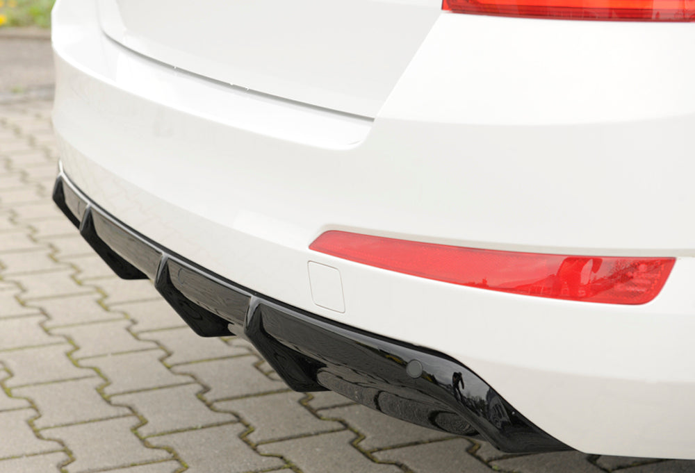 Rieger 00088111 Skoda 5E Octavia Rear Diffuser - Glossy Black