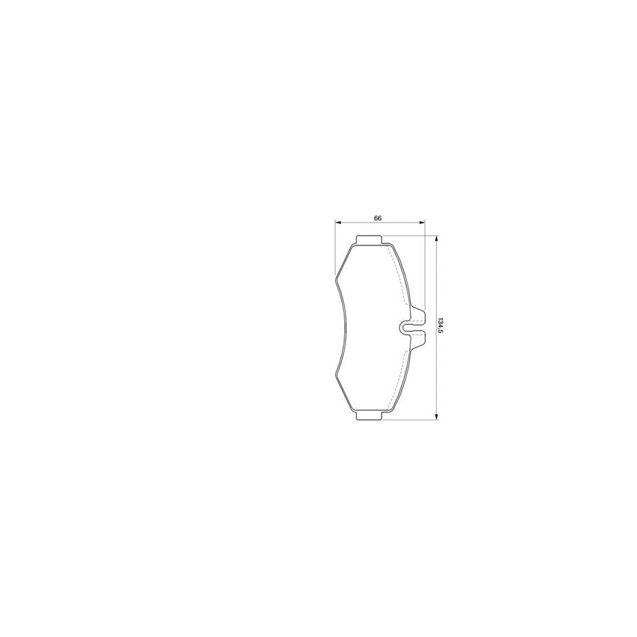Bosch 0986424476 Brake Pad Set BP245