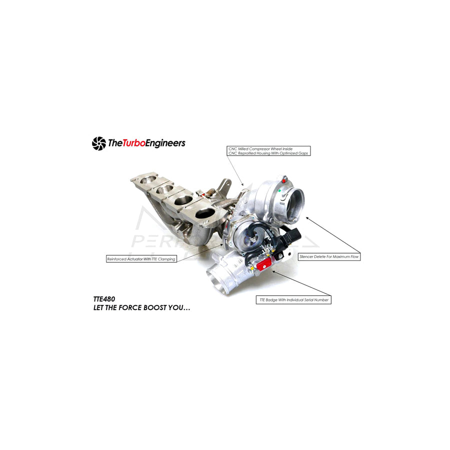 TTE VW/Audi 2.0T TFSI Turbocharger Upgrade TTE480+ EA113 (A3, TT, Beetle & Golf)