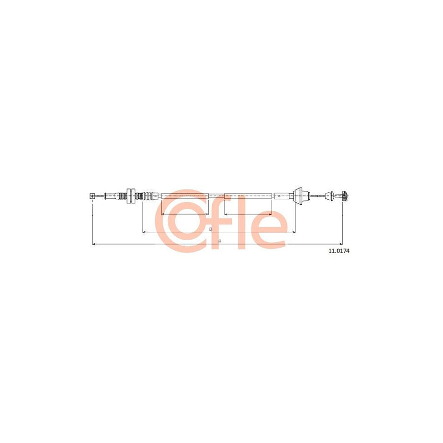 COFLE 11.0174 Throttle Cable | Duco Car Parts UK Car Parts