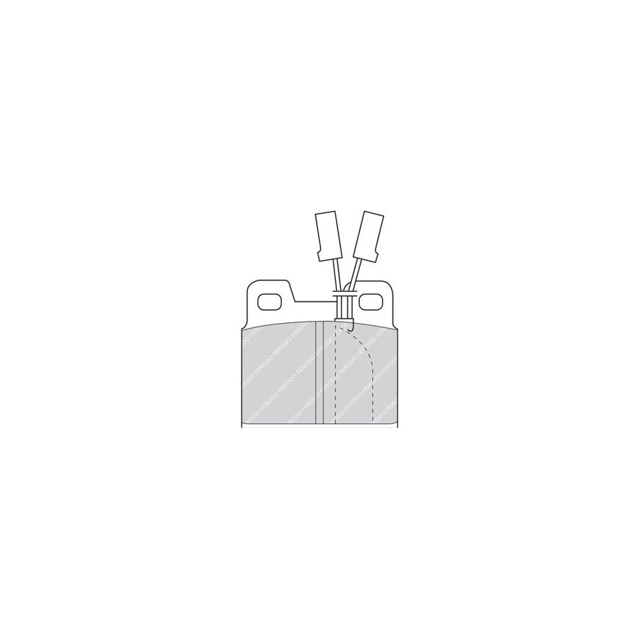Ferodo Premier Fdb347 Brake Pad Set Incl Wear Warning Contact Without Accessories