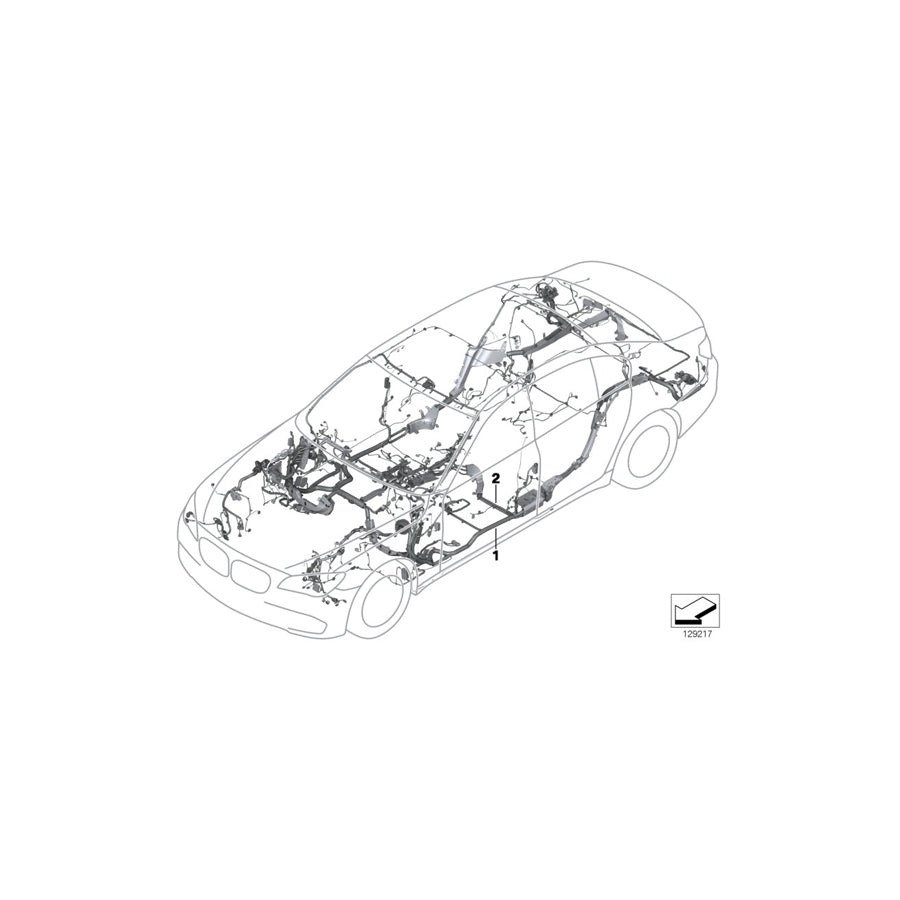 Genuine BMW 61112210014 F10 Main Wiring Harness, Duplicate (Inc. 528iX, 530i & 535iX) | Duco Car Parts UK Car Parts