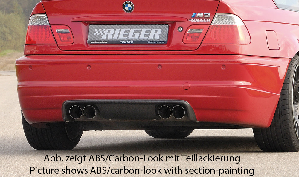 Rieger 00099577 BMW 3 Series E46 M3 Rear Diffuser