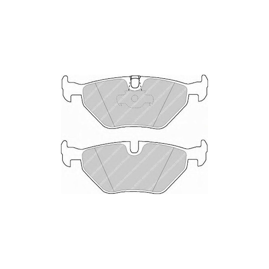 Ferodo Sl Fsl1075 Brake Pad Set Prepared For Wear Indicator With Piston Clip