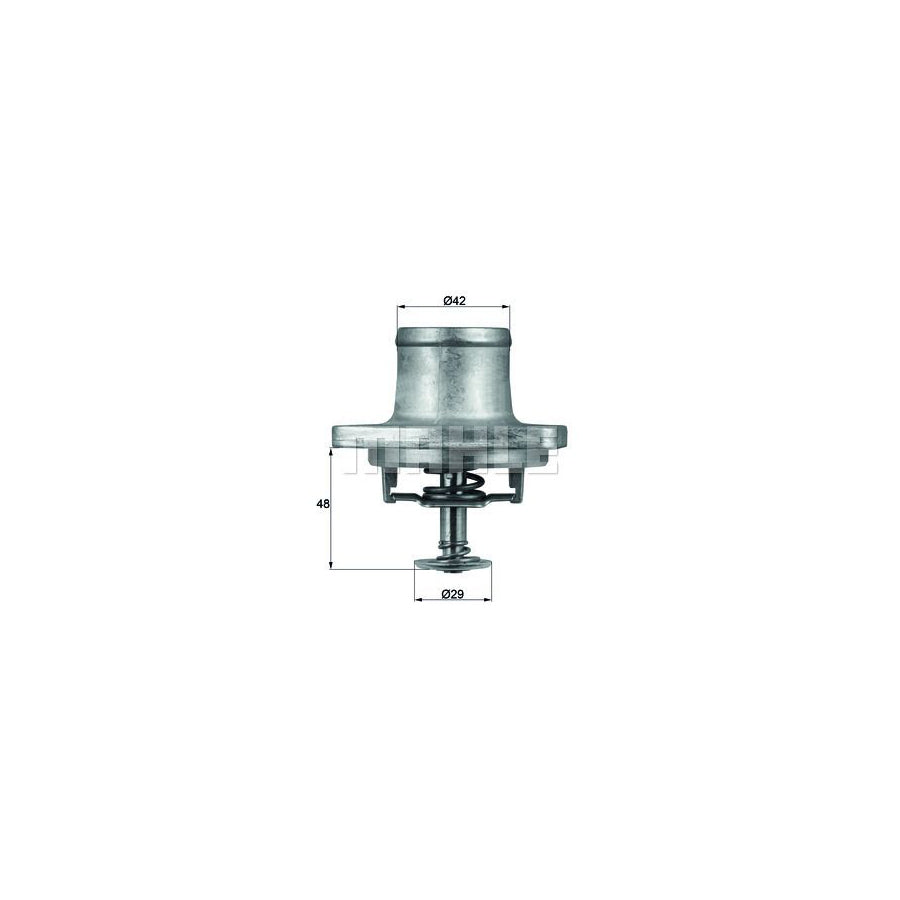 MAHLE ORIGINAL TI 48 80D Engine thermostat Opening Temperature: 80°C, with seal
