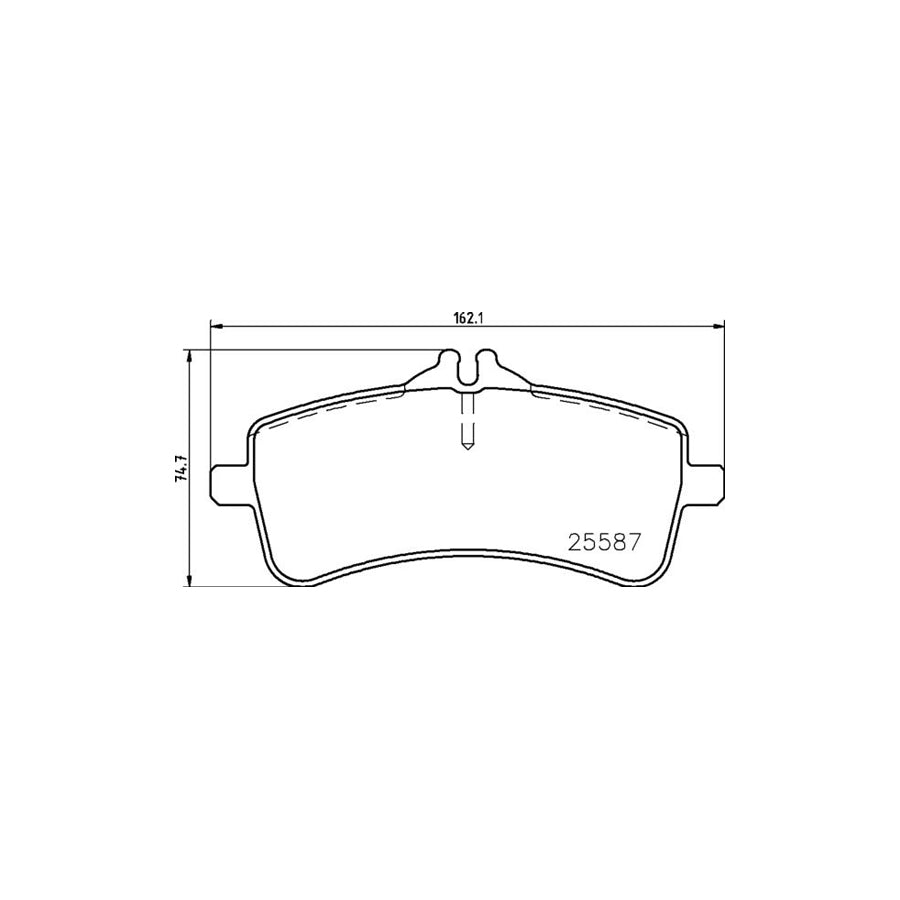 Brembo P 50 131 Brake Pad Set Suitable For Mercedes Benz S Class Prepared For Wear Indicator With Brake Caliper Screws