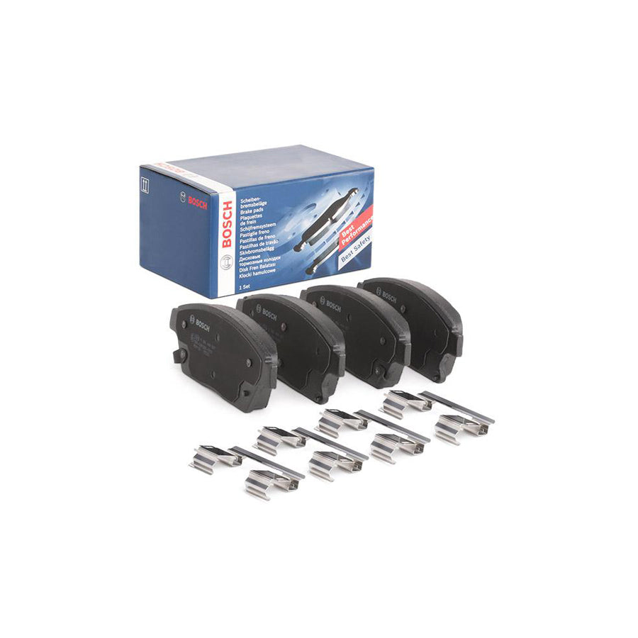 Bosch 0986494657 Brake Pad Set With Acoustic Wear Warning With Anti Squeak Plate With Mounting Manual BP1356