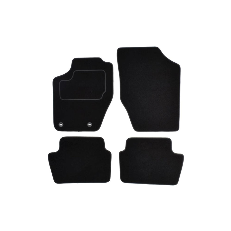 MAMMOOTH Tailored A041 CIT110 PRM 01 Floor mat set for CITRO??? C4 I Hatchback Textile, Front and Rear, Quantity: 4, Black
