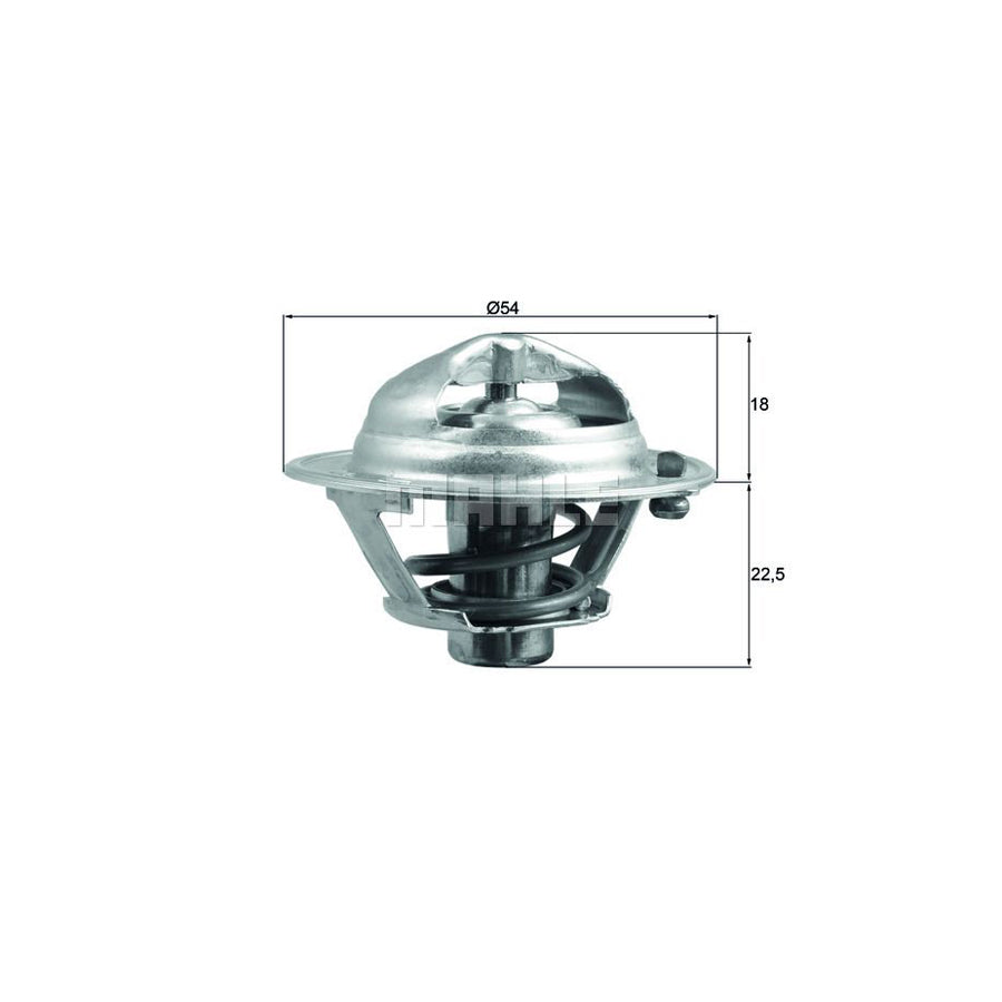 MAHLE ORIGINAL TX 166 85D Engine thermostat Opening Temperature: 85°C, with seal