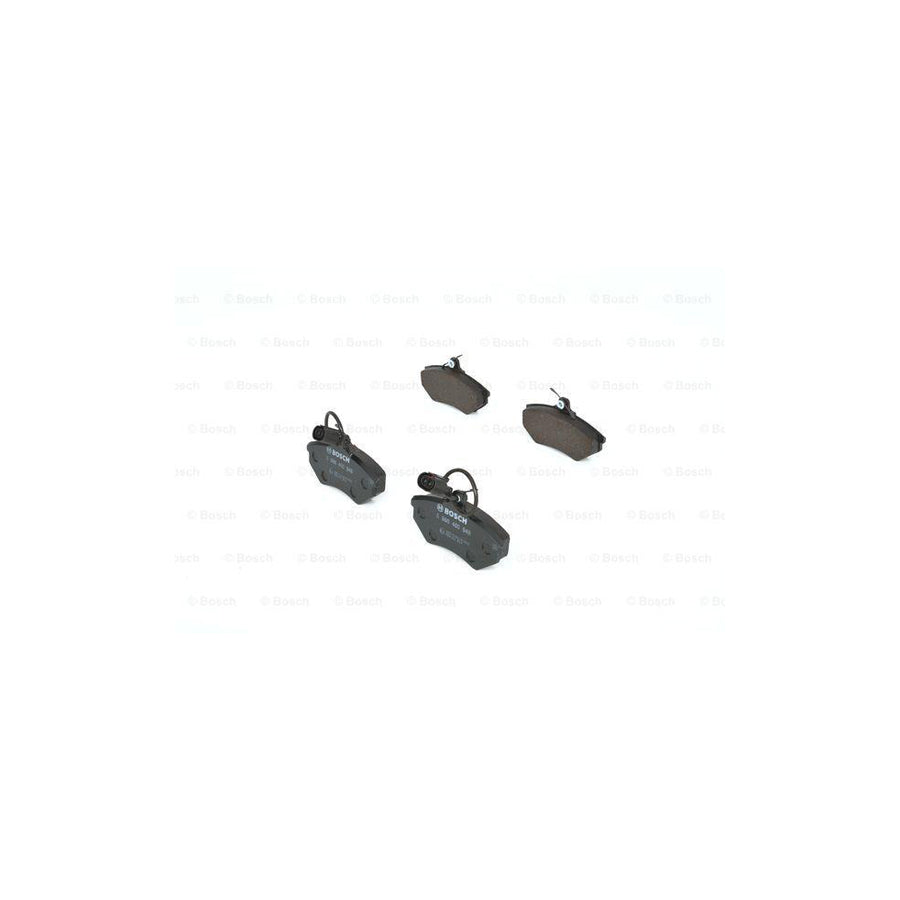 Bosch 0986460948 Brake Pad Set Incl Wear Warning Contact With Anti Squeak Plate With Mounting Manual BP517