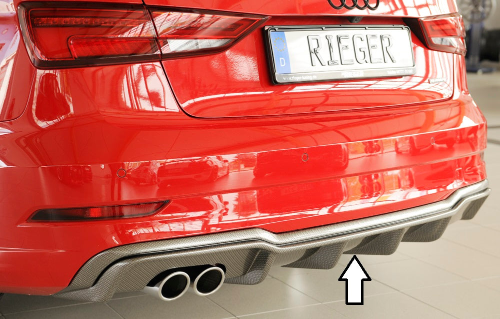 Rieger 00099614 Audi 8V A3 Rear Diffuser