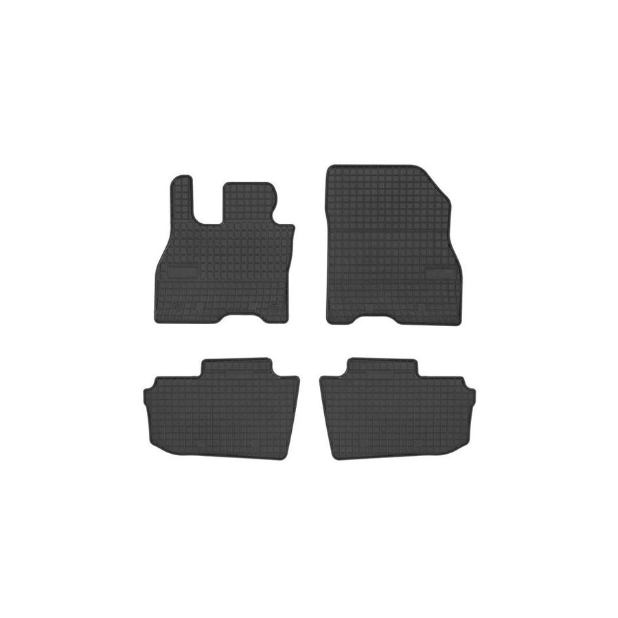 FROGUM Tailored 402102 Floor mat set for NISSAN Leaf II (ZE1) Elastomer, Front and Rear, Quantity: 4, Black, (LHD)