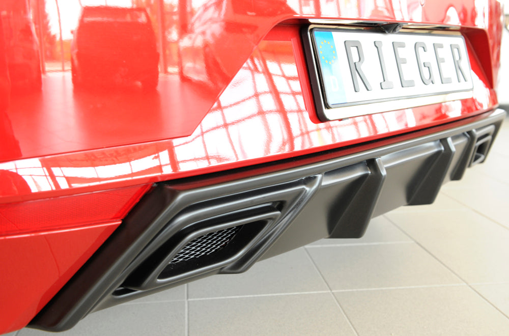 Rieger 00027101 SEAT KJ Rear Diffuser (Ibiza FR & Ibiza) - Matte Black