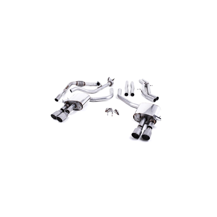 MillTek Audi B9 Non-Resonated Cat-Back Exhaust (S4 & S5)