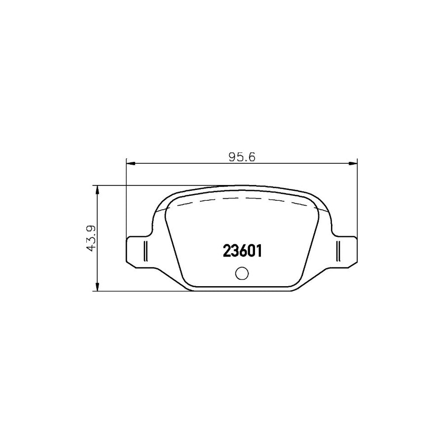 Hella 8DB 355 009 551 Brake Pad Set Not Prepared For Wear Indicator With Accessories