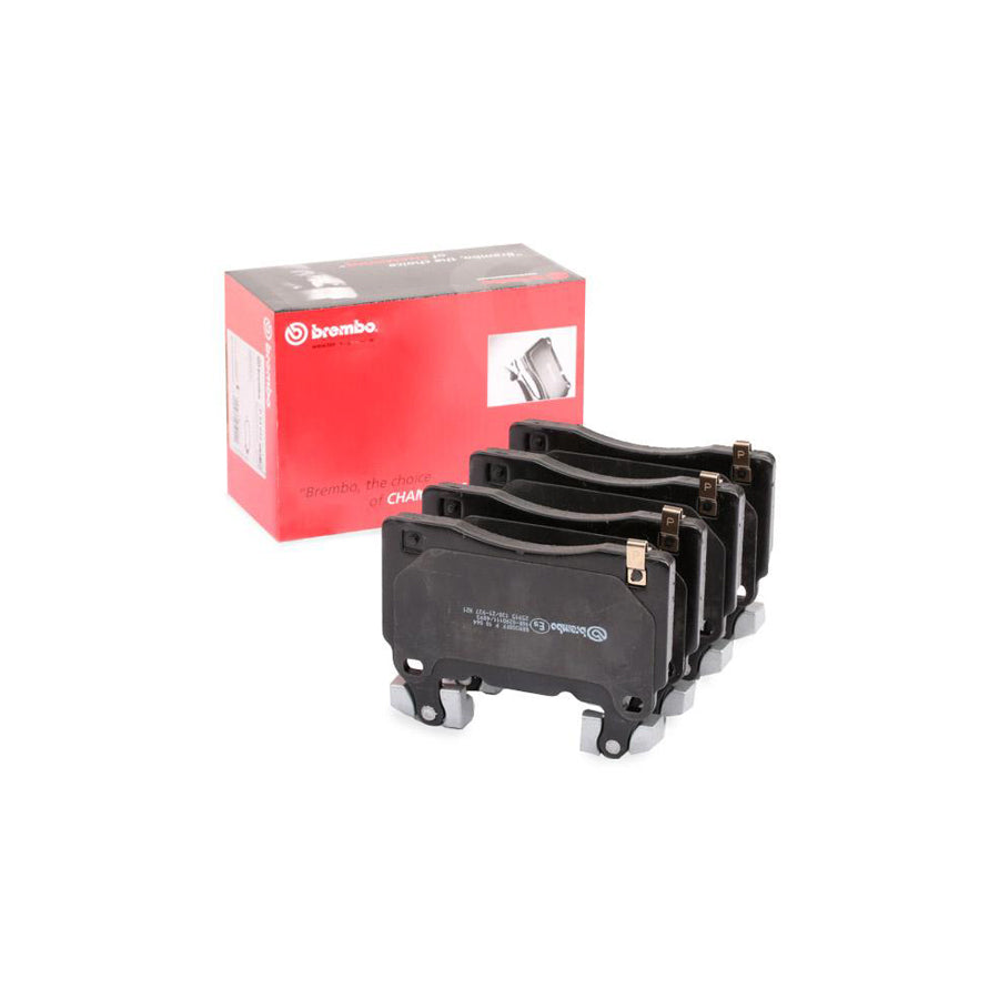 Brembo P 10 064 Brake Pad Set With Acoustic Wear Warning With Anti Squeak Plate With Counterweights