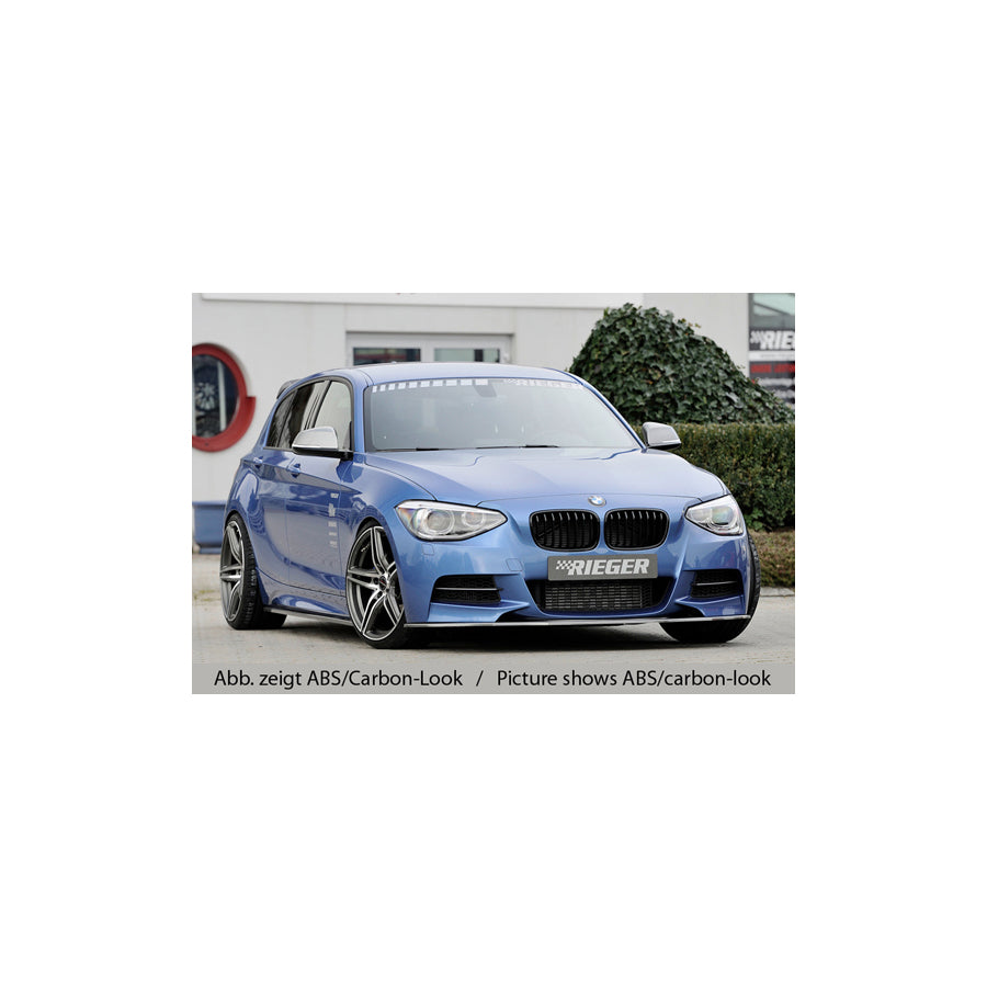 Rieger 00035050 BMW F20 F21 Front Splitter - Matte Black