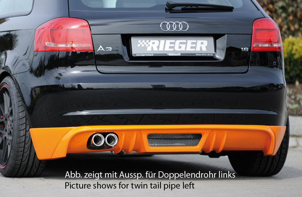 Rieger 00056768 Audi 8P A3 Rear Diffuser