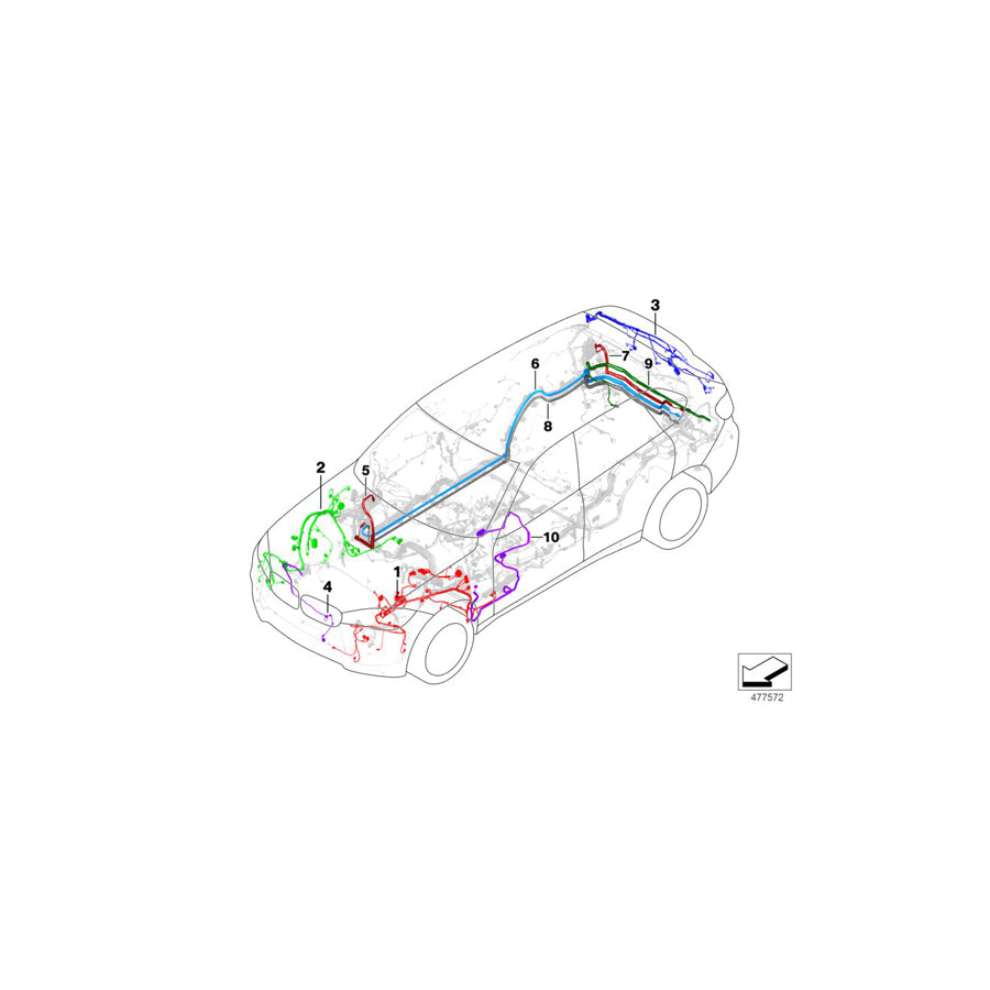 Genuine BMW 61116831978 F15 F16 Front Left Repair Wiring Set (Inc. X6 30dX, X5 25dX & X5 35dX) | Duco Car Parts UK Car Parts