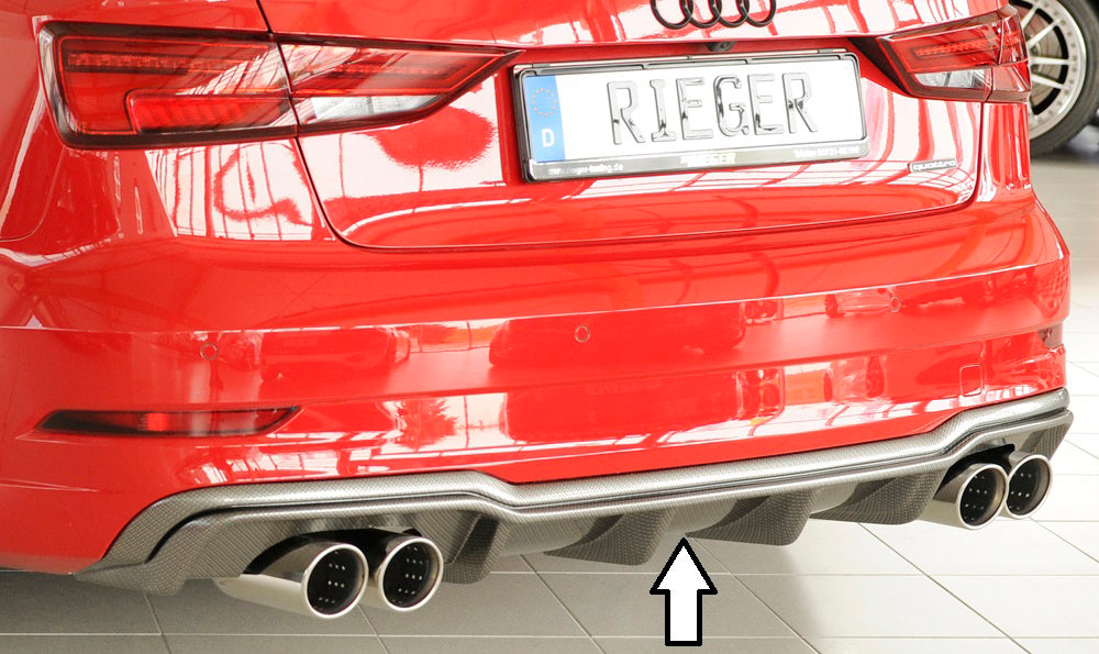 Rieger 00099616 Audi 8V A3 Rear Diffuser