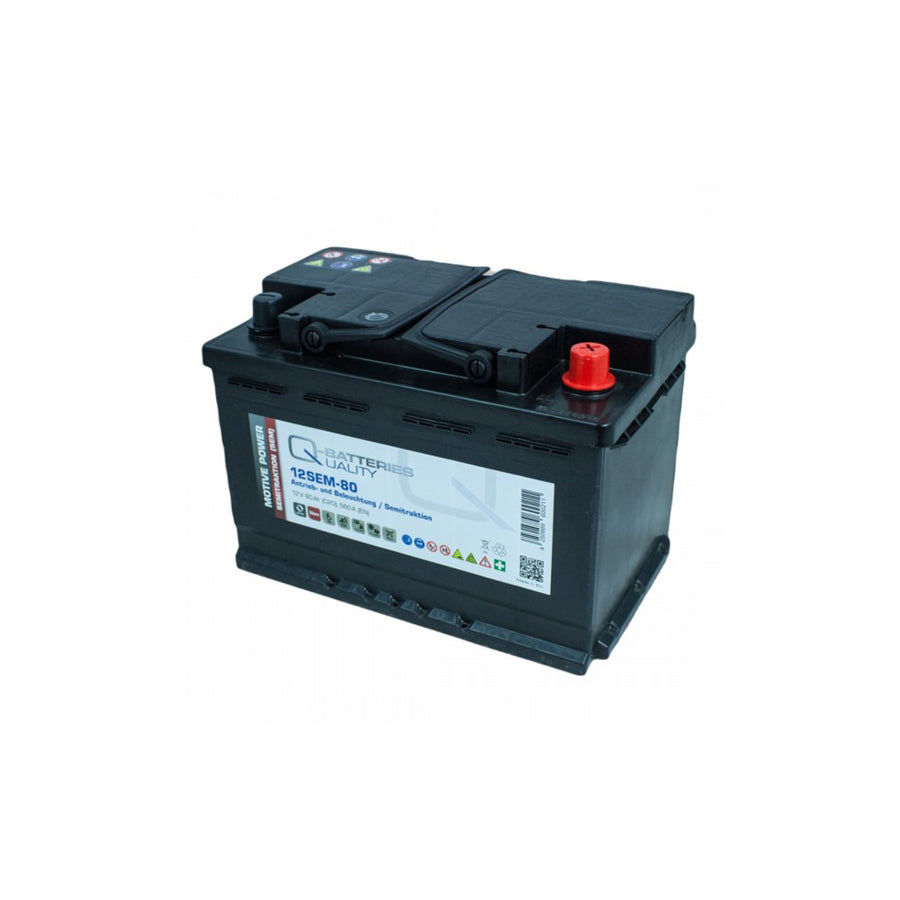 Q-Batteries 12SEM80 12V 80Ah Semi traction battery