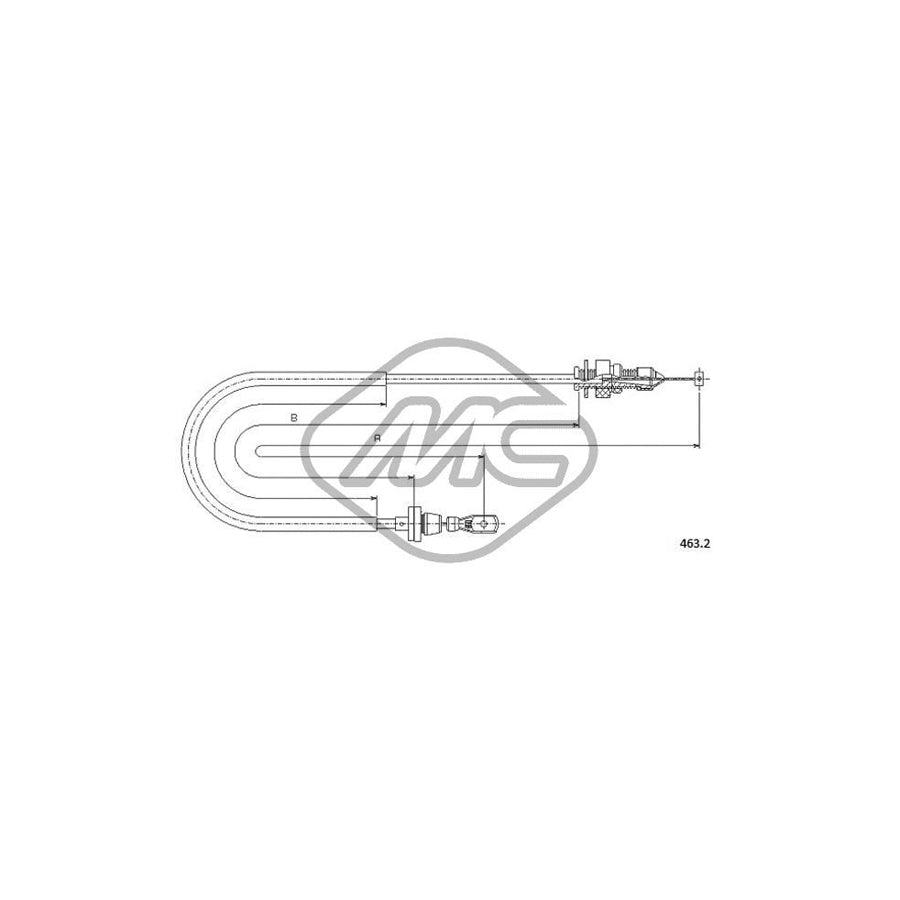 Metalcaucho 81528 Throttle Cable | Duco Car Parts UK Car Parts