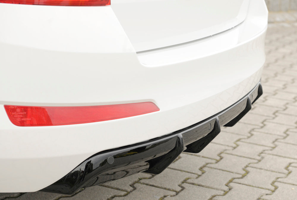 Rieger 00088111 Skoda 5E Octavia Rear Diffuser - Glossy Black