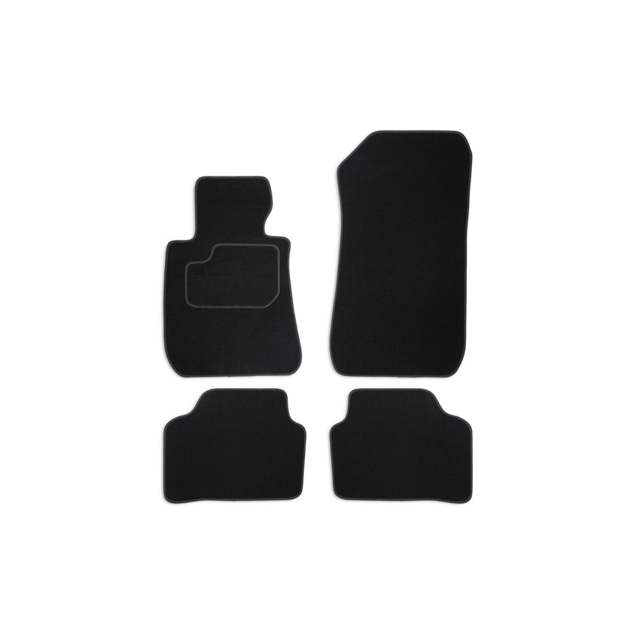 MAMMOOTH Tailored A041 BM90 PRM 01 Floor mat set for BMW 3 Series Textile, Front and Rear, Quantity: 4, Black