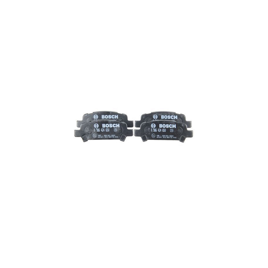 Bosch 0986424650 Brake Pad Set With Acoustic Wear Warning With Anti Squeak Plate BP366