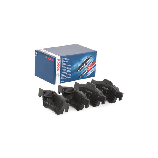 Bosch 0986494256 Brake Pad Set With Anti-Squeak Plate, With Mounting Manual, With Piston Clip