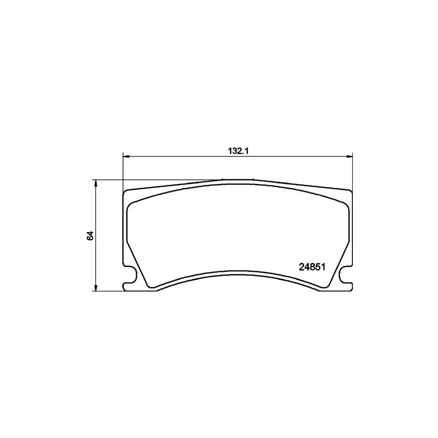 Hella 8DB 355 014 101 Brake Pad Set Not Prepared For Wear Indicator