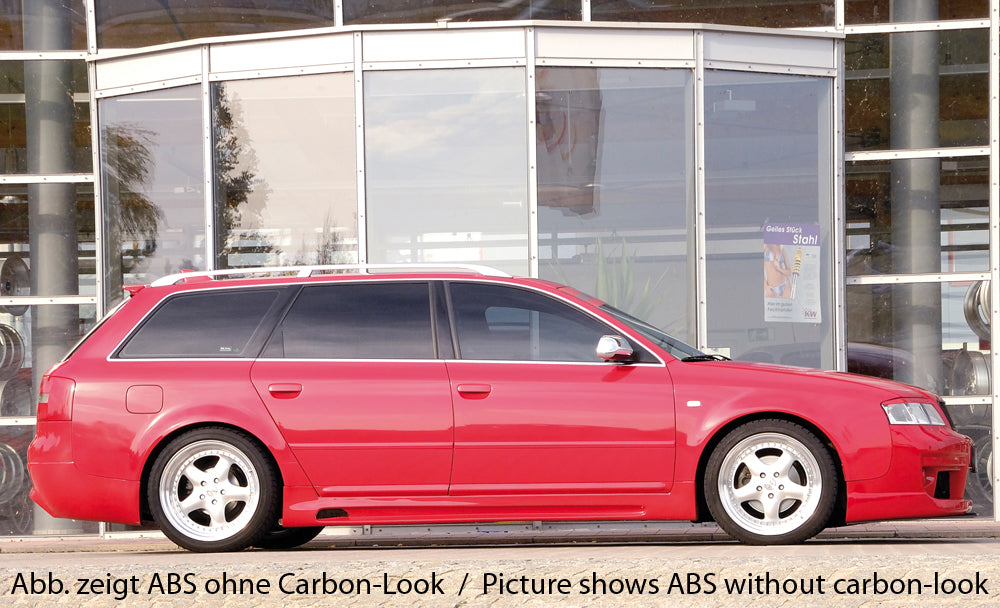 Rieger 00099011 Audi 4B A6 Right Side Skirt - Carbon-Look