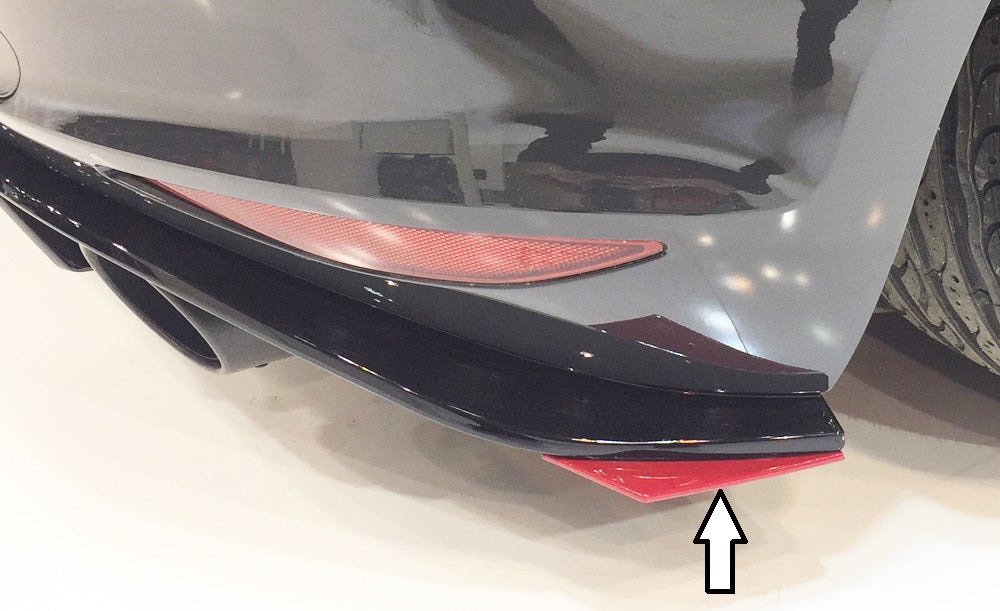 Rieger 00059578 VW Mk7 Golf GTI Clubsport Right Rear Side Splitter