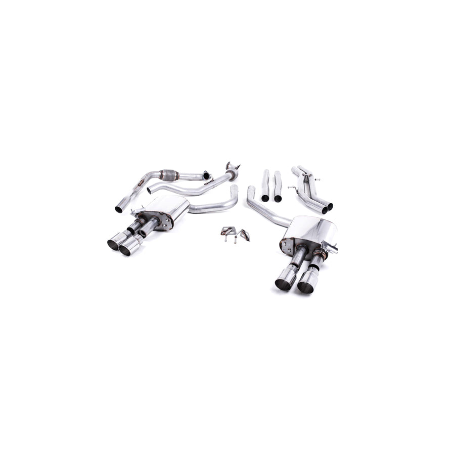 MillTek Audi B9 Non-Resonated Cat-Back Exhaust (S4 & S5)