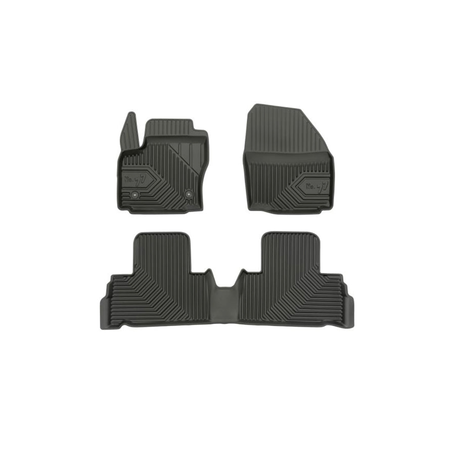 FROGUM Tailored 77408012 Floor mat set for FORD Galaxy Mk2 (WA6) MPV Elastomer, Front and Rear, Quantity: 4, Black, (LHD)