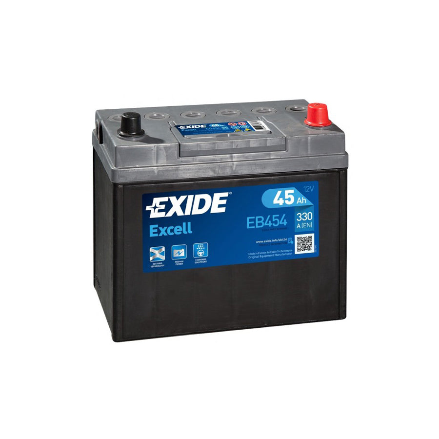 Exide EB454 Excell Car Battery 45AH 330A 044SE | Duco Car Parts UK Car Parts