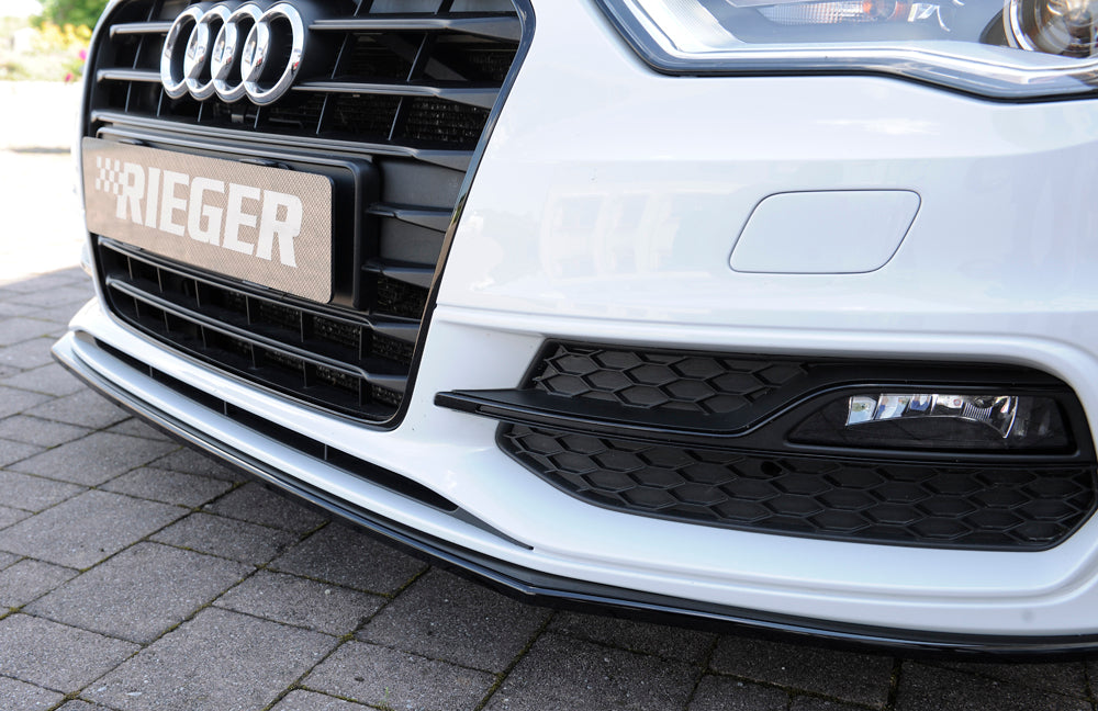 Rieger 00088115 Audi 8V Front Splitter (A3 & S3) - Glossy Black